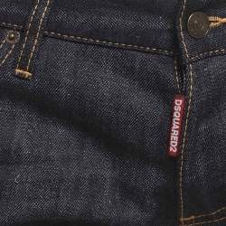 Pre Owned Dsquared2 Blue Denim Slim Fit Button Up Jeans M/Waist 35"