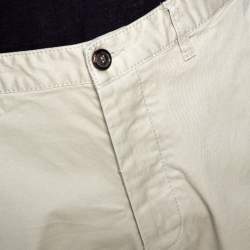 Dsquared2 Beige Stretch Cotton Gabardine Chino Trousers L