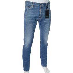 Pre Owned Dsquared2 Blue Washed Denim Cool Guy Jeans L
