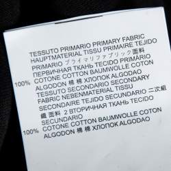 Pre Owned Dsquared2 Black Double Logo Print Cotton Crewneck T-Shirt S