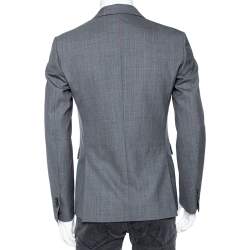 Dsquared2 Grey Pinstriped Wool Single Breasted Blazer M