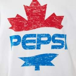 Dsquared2 x Pepsi White Jersey Fat Dan Fit T-Shirt M