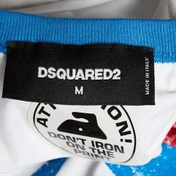 Dsquared2 x Pepsi White Jersey Fat Dan Fit T-Shirt M