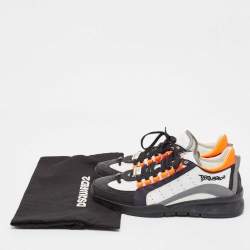 Dsquared2 Multicolor Leather and Mesh Lace Up Sneakers 43
