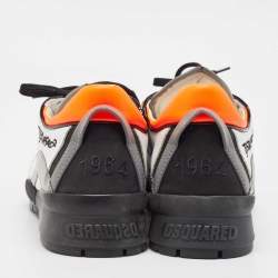 Dsquared2 Multicolor Leather and Mesh Lace Up Sneakers 43