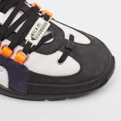 Dsquared2 Multicolor Leather and Mesh Lace Up Sneakers 43
