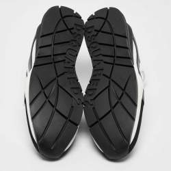 Dsquared2 Black/White Leather Legendary Sneakers Size 45