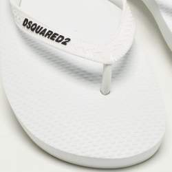 مملوكة مسبقًا شبشب دي سكويرد2 بشعار مطاطي أسود مقاس 42