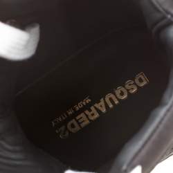 Dsquared2 Tricolor Suede And Leather Studded High Top Sneakers Size 41.5
