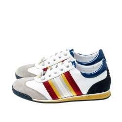 Dsquared2 Multicolor Suede Leather And Fabric Lace Sneakers Size 42
