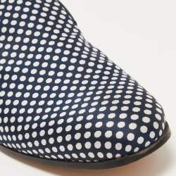 Dsquared2 Black Fabric Polka Dot Loafers Size 42