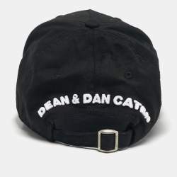 Pre Owned قبعة بيسبول من دي سكويرد2 مصنوعة من القطن الأسود مع شعار مطرز مقاس 56