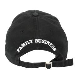 Pre Owned Dsquared2 Black Logo Embroidered Distressed Baseball Cap ( One Size )