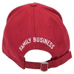 Dsquared Red Cotton Canvas Distressed Logo Embroidered Baseball Cap