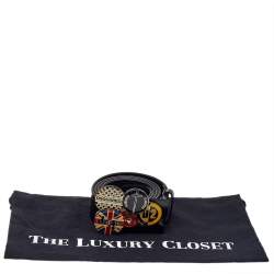 Dsquared2 Black Leather Belt 95CM