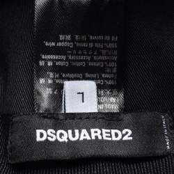 Dsquared2 Black Cotton Canvas 24-7 Icon Baseball Cap L