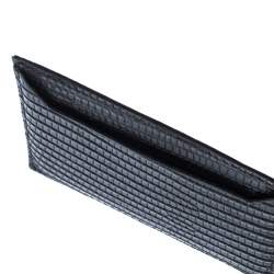 Dsquared2 Black Lizard Embossed Leather Card Holder