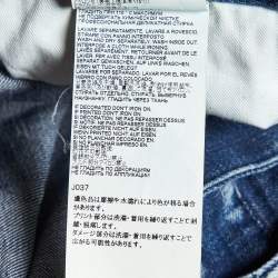 Pre Owned Dsquared2 Blue Distressed Denim Slim Fit Jeans XL/Waist 37"