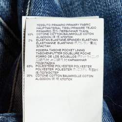 Pre Owned Dsquared2 Blue Distressed Denim Slim Fit Jeans XL/Waist 37"