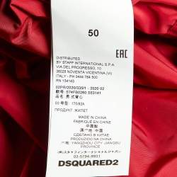 Dsquared2 Red Zip Up Gilet L