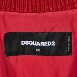 Dsquared2 Red Zip Up Gilet L