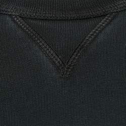 Dsquared2 Black Embroidered Cotton Sweatshirt S