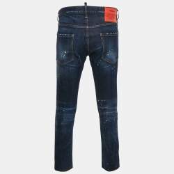 Dsquared2 Blue Denim Distressed Jeans M Waist 37"