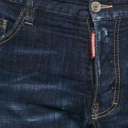 Dsquared2 Blue Denim Distressed Jeans M Waist 37"