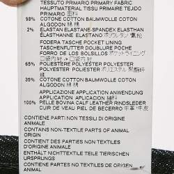 Pre Owned Dsquared2 Black Washed Denim City Biker Jeans M Waist 33"