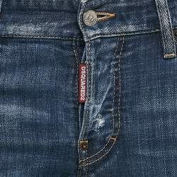Pre Owned Dsquared2 Blue Washed Denim Jeans S Waist 31"