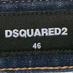 Pre Owned Dsquared2 Blue Washed Denim Jeans S Waist 31"