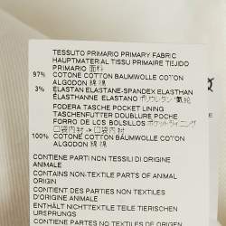 Pre Owned Dsquared2 White Cotton Shirring Detail Cargo Pants M