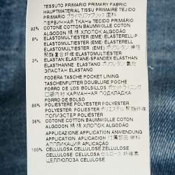 Dsquared2 Blue Distressed Denim Tidy Biker Jean S Waist 32"