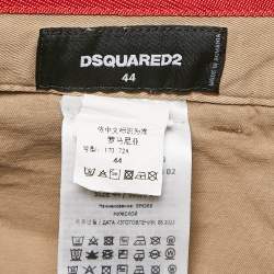 Dsquared2 Beige Gabardine Cotton Utility Pants S