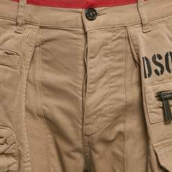 Dsquared2 Beige Gabardine Cotton Utility Pants S