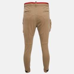 Dsquared2 Beige Gabardine Cotton Utility Pants S