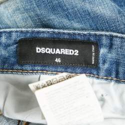 Dsquared2 Blue Distressed Denim Jeans S Waist 33"