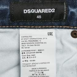 Dsquared2 Blue Distressed Denim Cool Guy Jeans S Waist 31"