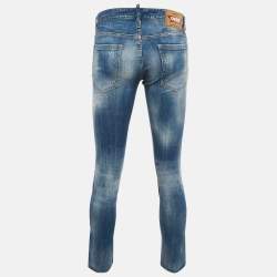 Dsquared2 Blue Distressed Denim Jeans S Waist 33"