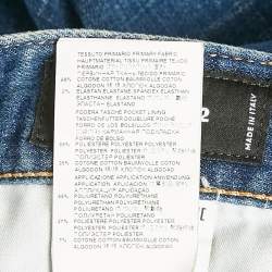 Pre Owned Dsquared2 Blue Faded Denim Sexy Twist Jeans M Waist 32"