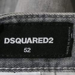 Pre Owned Dsquared2 Grey Denim Cool Guy Jeans XL Waist 36"