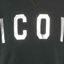 Dsquared2 Black Icon Print Cotton Cool Fit Sweatshirt XL
