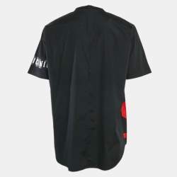 Pre Owned Dsquared2 Black Icon Print Cotton Punk T-Shirt L