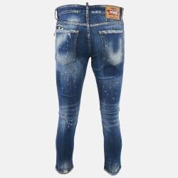 Dsquared2 Blue Distressed Denim Jeans S Waist 31"