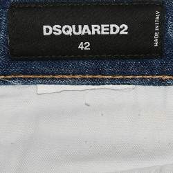 Dsquared2 Blue Distressed Denim Jeans S Waist 31"