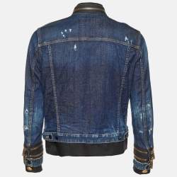Dsquared2 Navy Blue Zip-Up Officer Jacket L