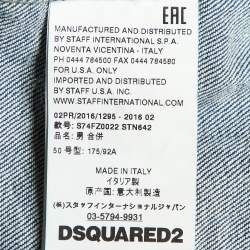 Dsquared2 Navy Blue Zip-Up Officer Jacket L
