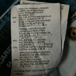 Pre Owned Dsquared2 Blue Distressed Denim Slim Jeans XXL Waist 38"