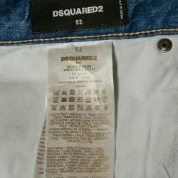 Dsquared2 Blue South Pacific Wash Roadie Denim Cool Guy Jeans L Waist 38"