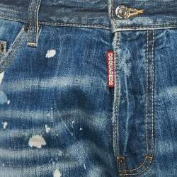 Dsquared2 Blue South Pacific Wash Roadie Denim Cool Guy Jeans L Waist 38"